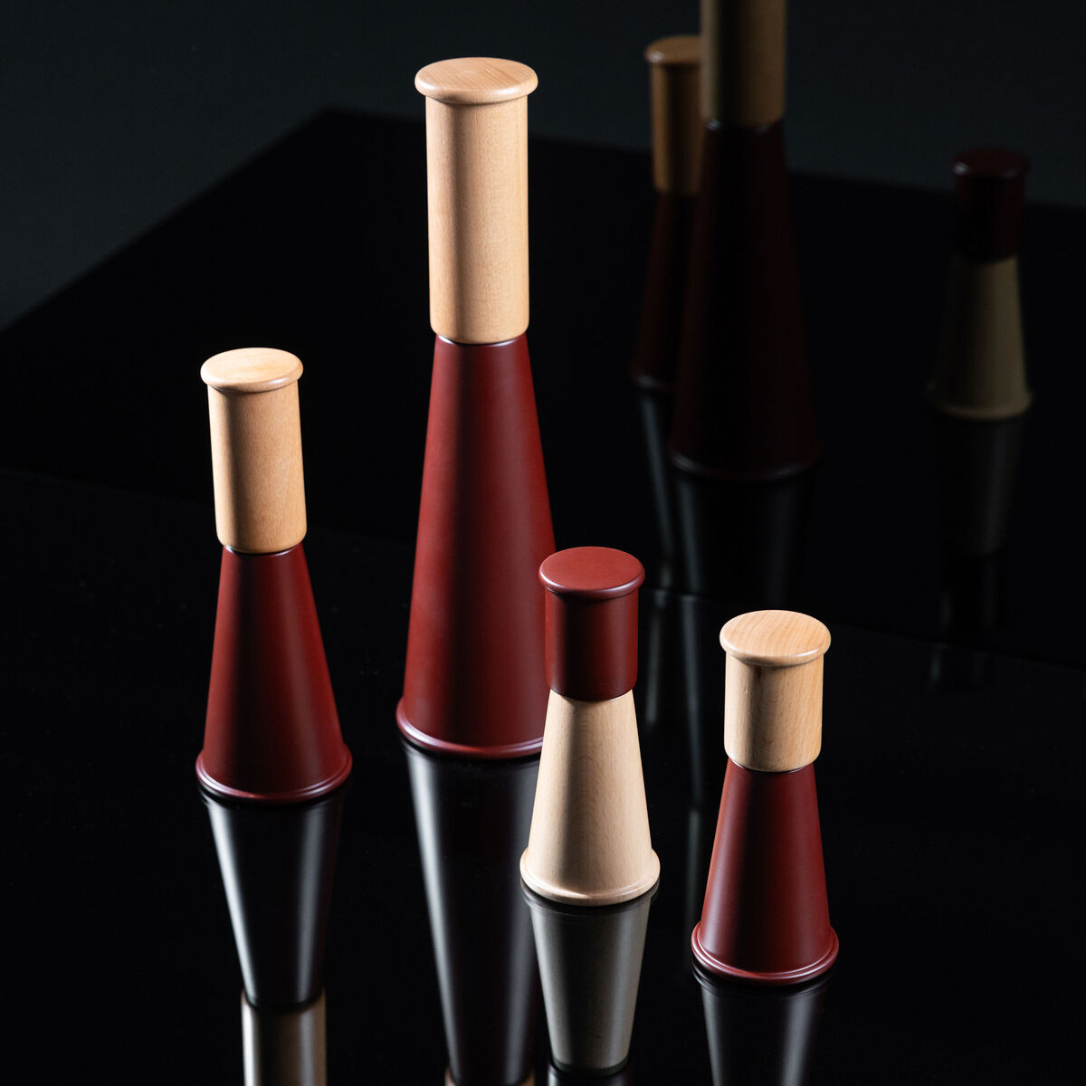 Gurken salt- och pepparkvarn small 2-pack röd