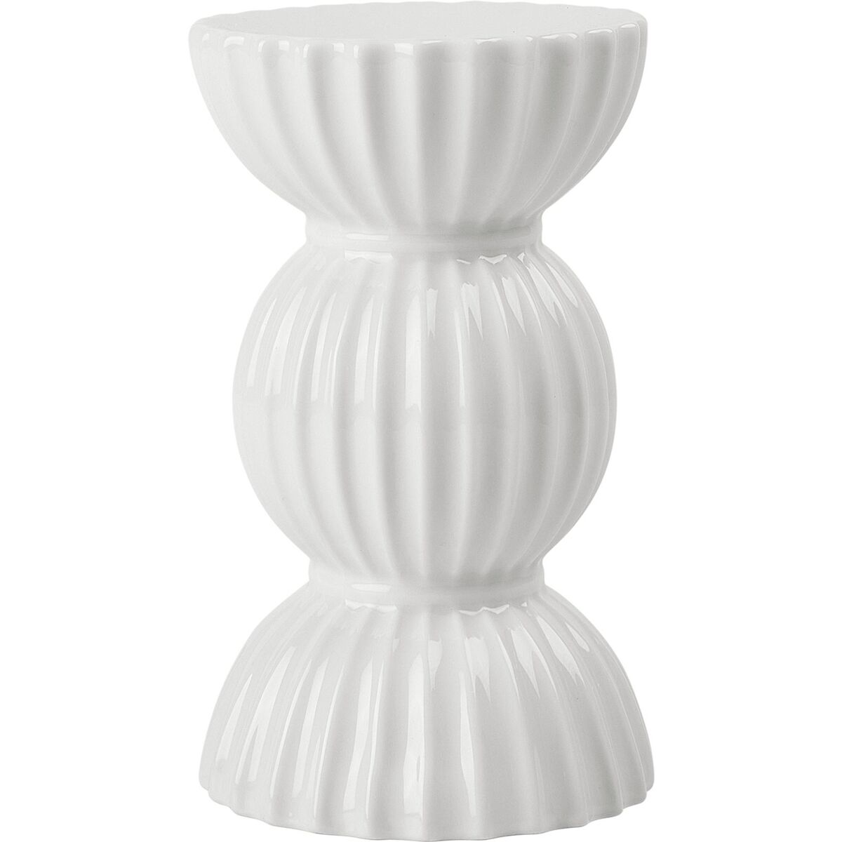 Tura värmeljusstake, 14 cm, vit