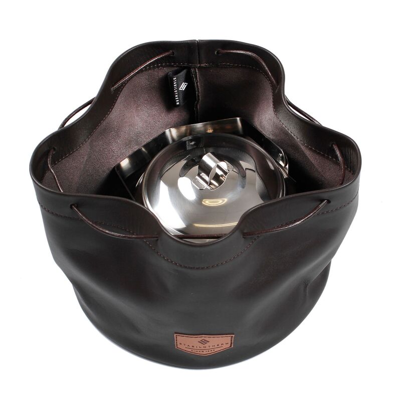 Opbevaringspose til kaffekande, læder