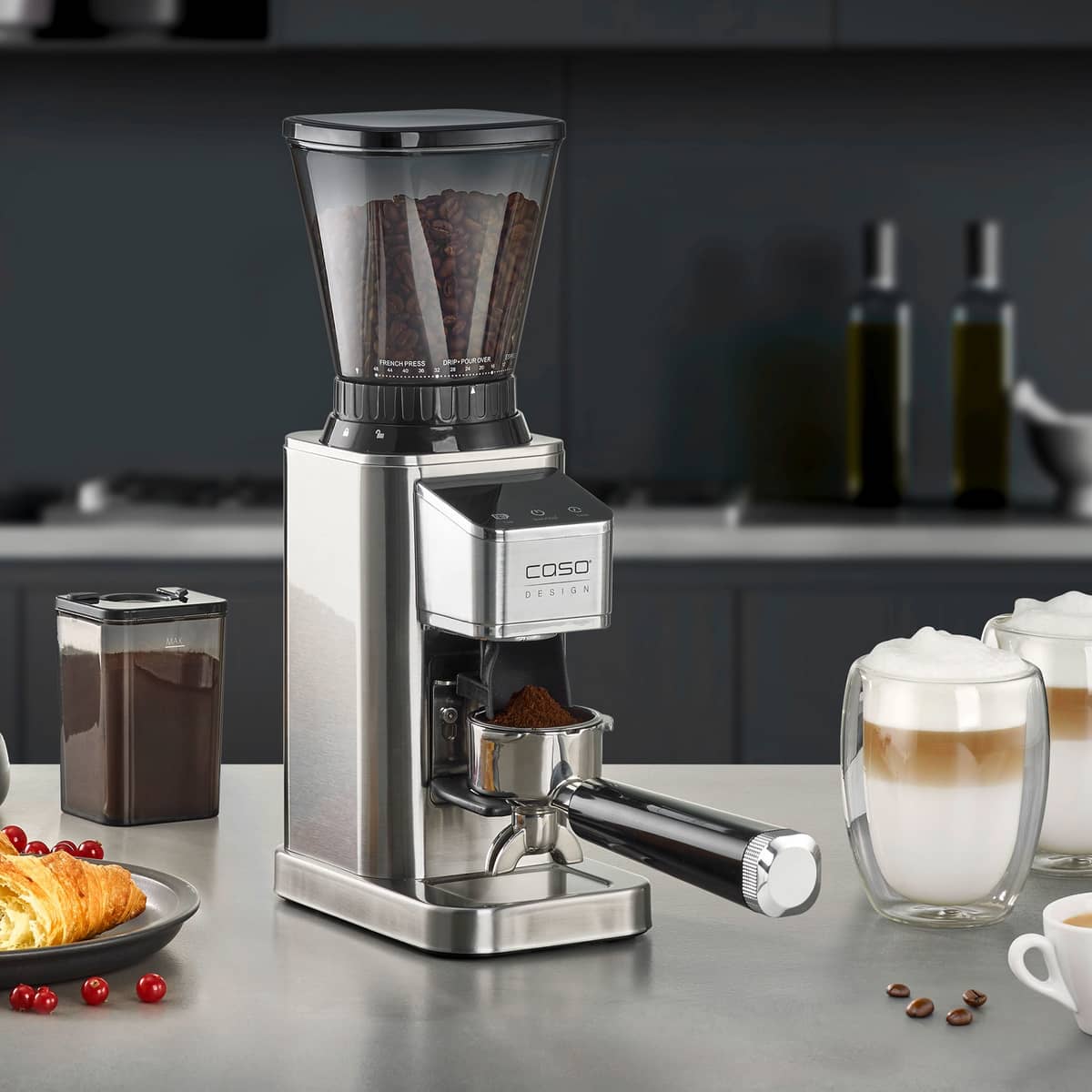 BaristaChef Inox kahvimylly, hopea