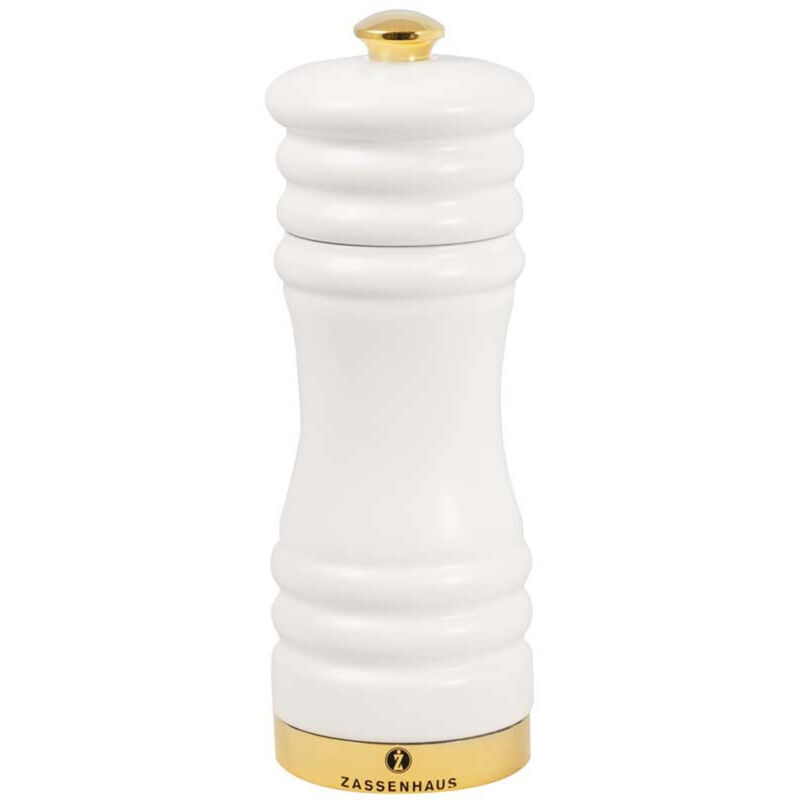 Mat-pippurimylly, valkoinen/kulta, 15 cm