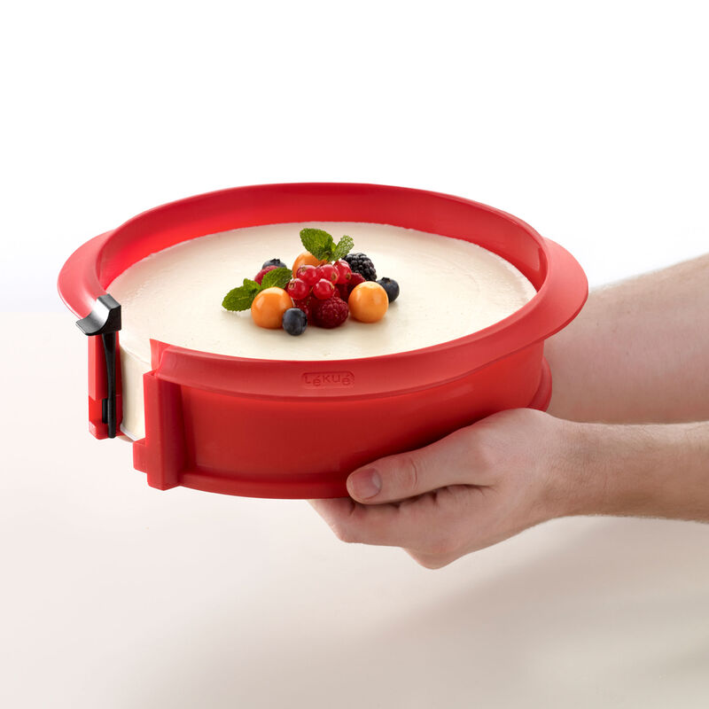 Springform med fat 23 cm, rød