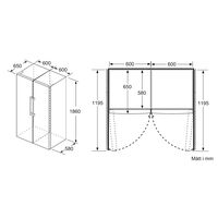 iQ300 KS36VVIEP Køleskab + GS36NVIEP Fryser
