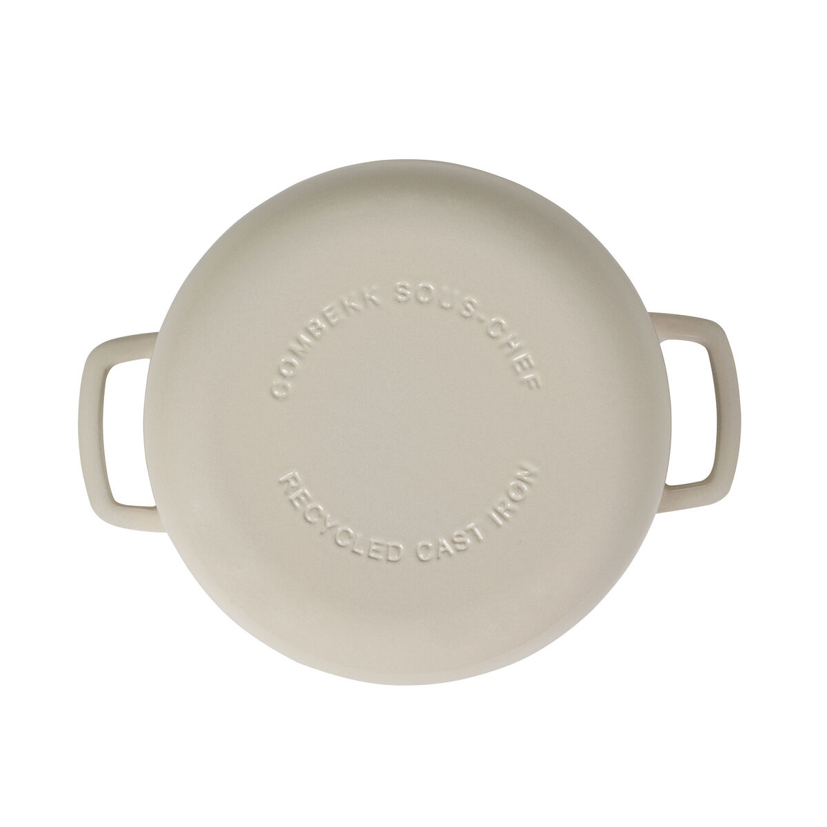 Valurautapata kannella 24 cm/3,8 litraa, hiekka