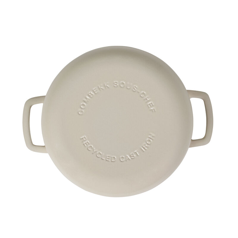 Combekk Støpejernsgryte med lokk 24 cm / 3,8 liter, sand