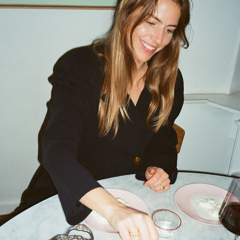 Confetti desserttallerken 21 cm, candyfloss