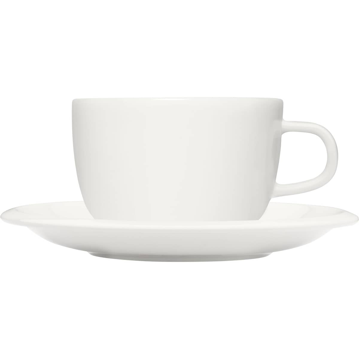 Raami kaffekopp med fat 27 cl, vit