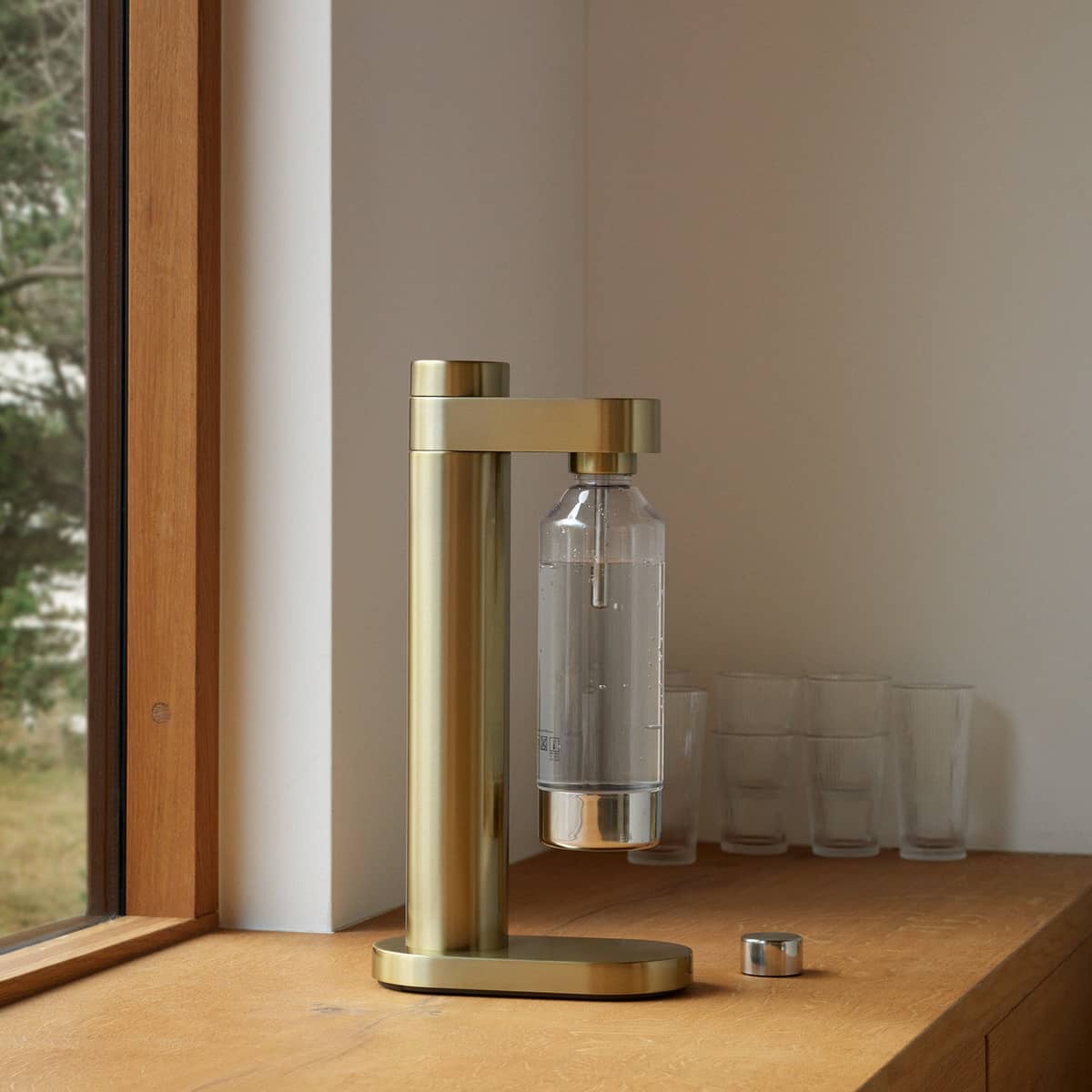 Brus kolsyremaskin, brushed brass