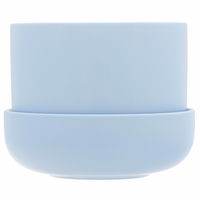 Iittala Nappula Urtepotte med underskål 17x13 cm, aqua