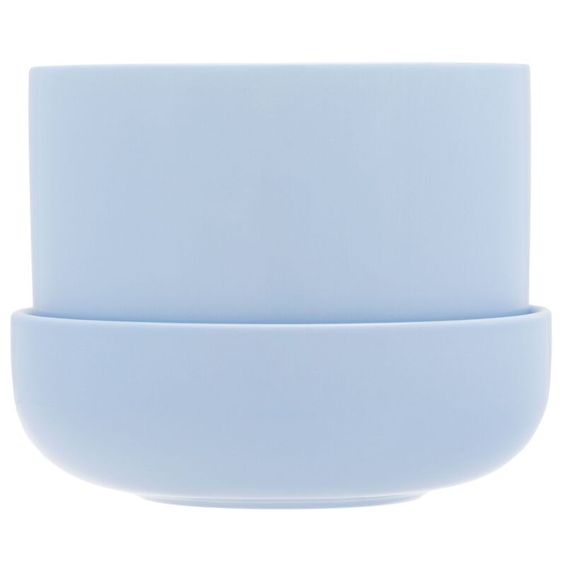 Iittala Nappula Ruukku ja aluslautanen 17x13cm, aqua