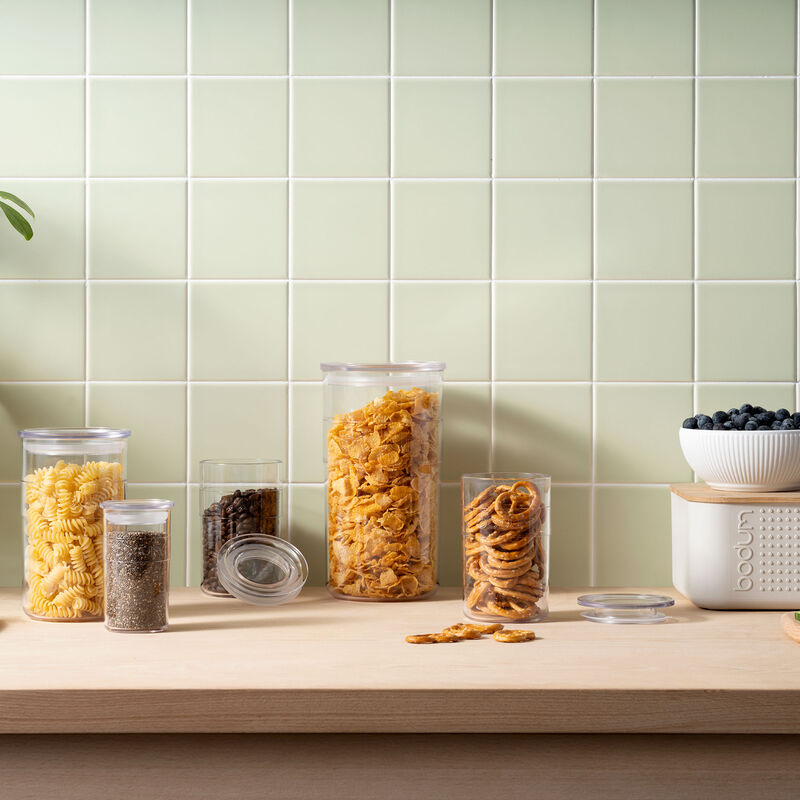 Presso förvaringsburkar 12 delar, transparent