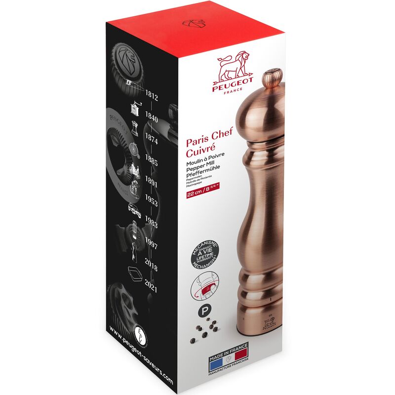 Paris Pepperkvern Chef, Kobber Electroplating