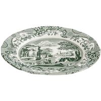 Green Italian asjett 15 cm, grønn/hvit