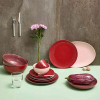 Confetti tallerken 24 cm, chili