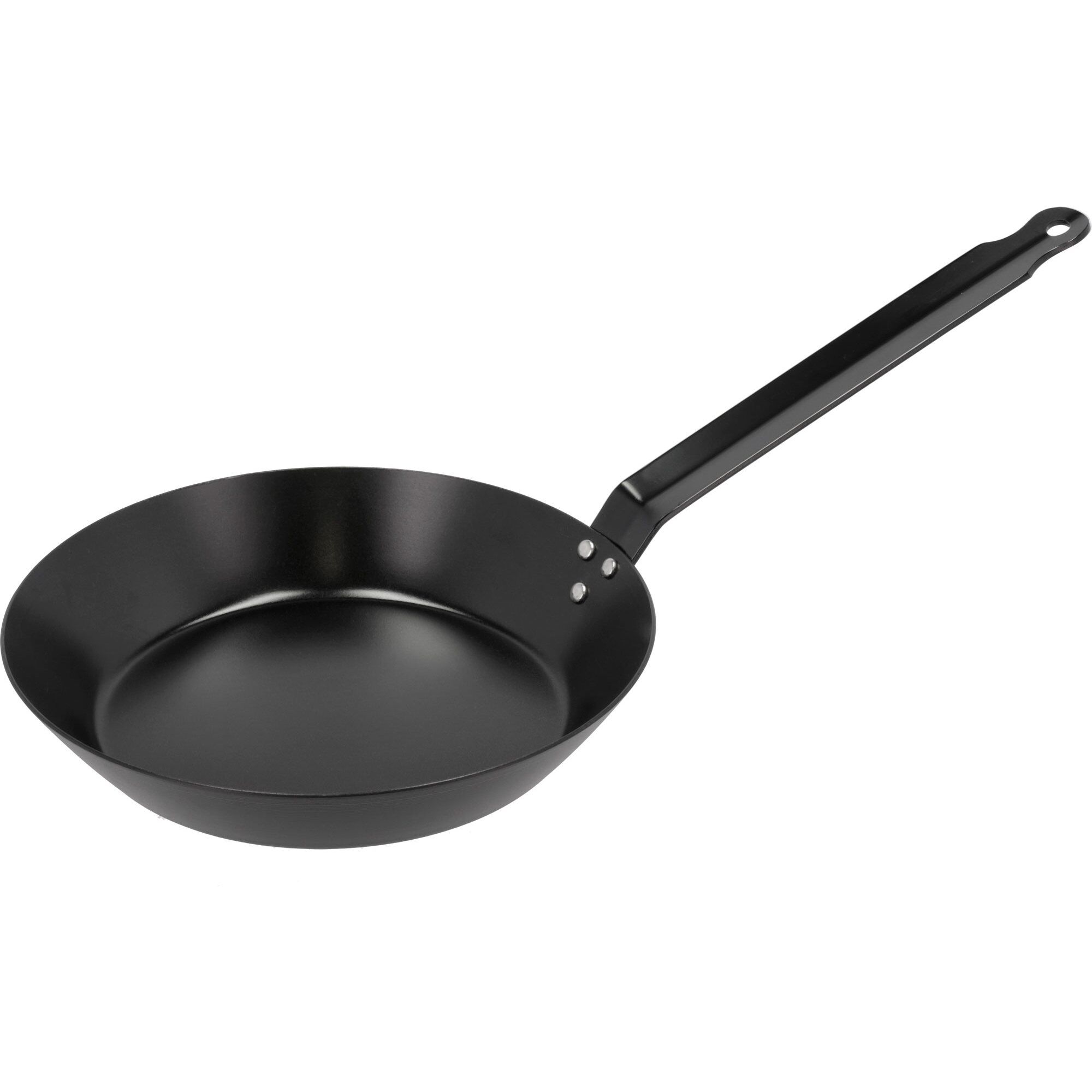 Carbon Steel Stekepanne 24cm Sort