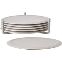 Singles glasbrikker med holder, varm grå