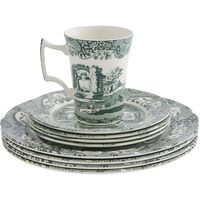 Heritage Green Italian servis 12 delar, grön/vit