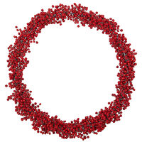 House Doctor Julekrans 33 cm, rød