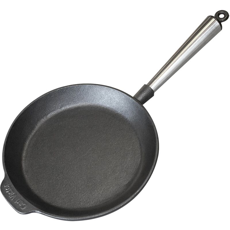 Gjutjärnsstekpanna 24 cm, stålhandtag