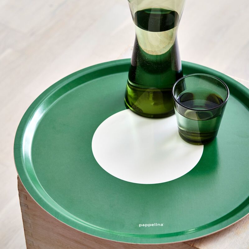 VERA bricka 38 cm, mörkgrön