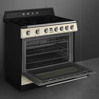 Victoria TR90IM induktionsspis 90 cm, creme