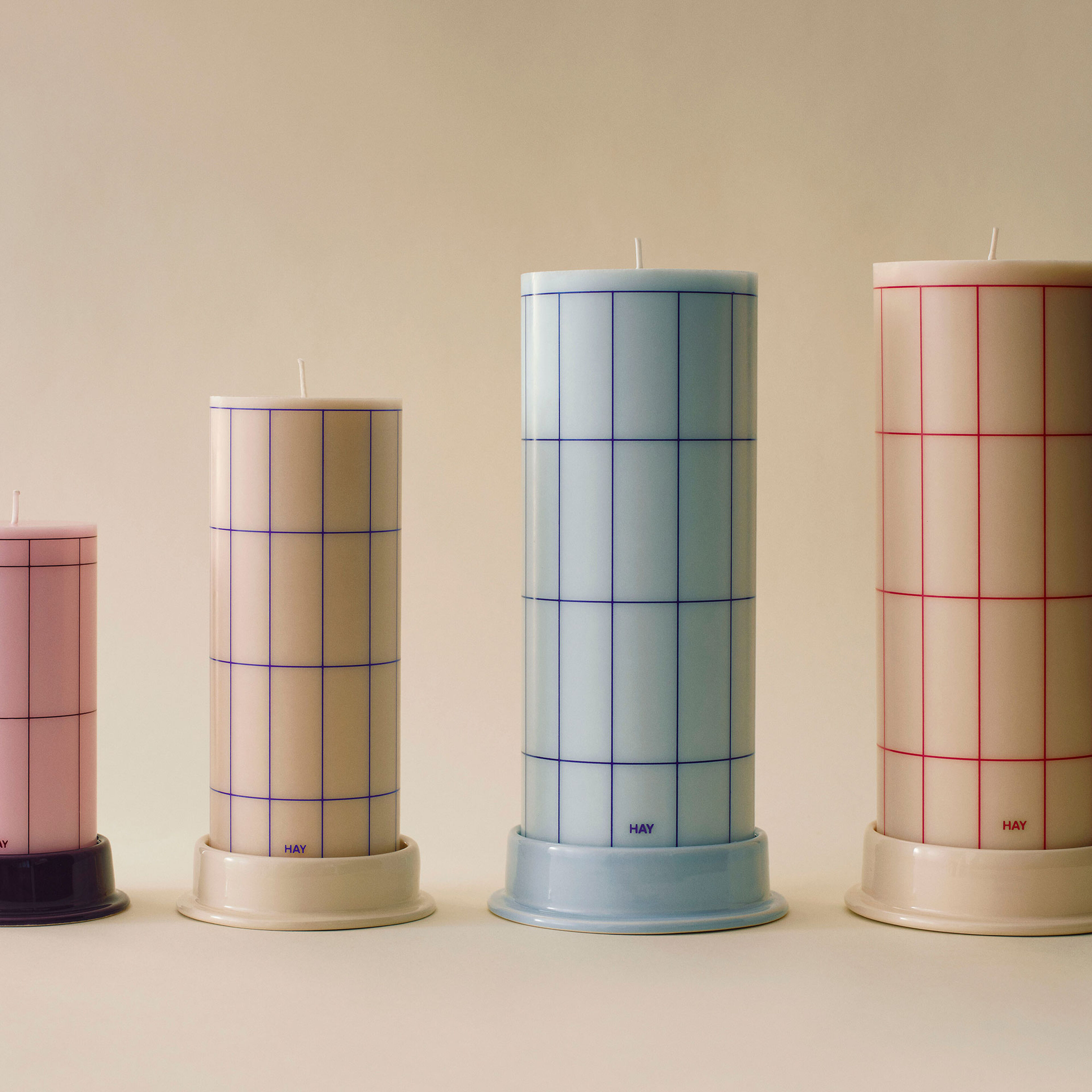 Hay pöytäkynttilänjalka large, pale blue