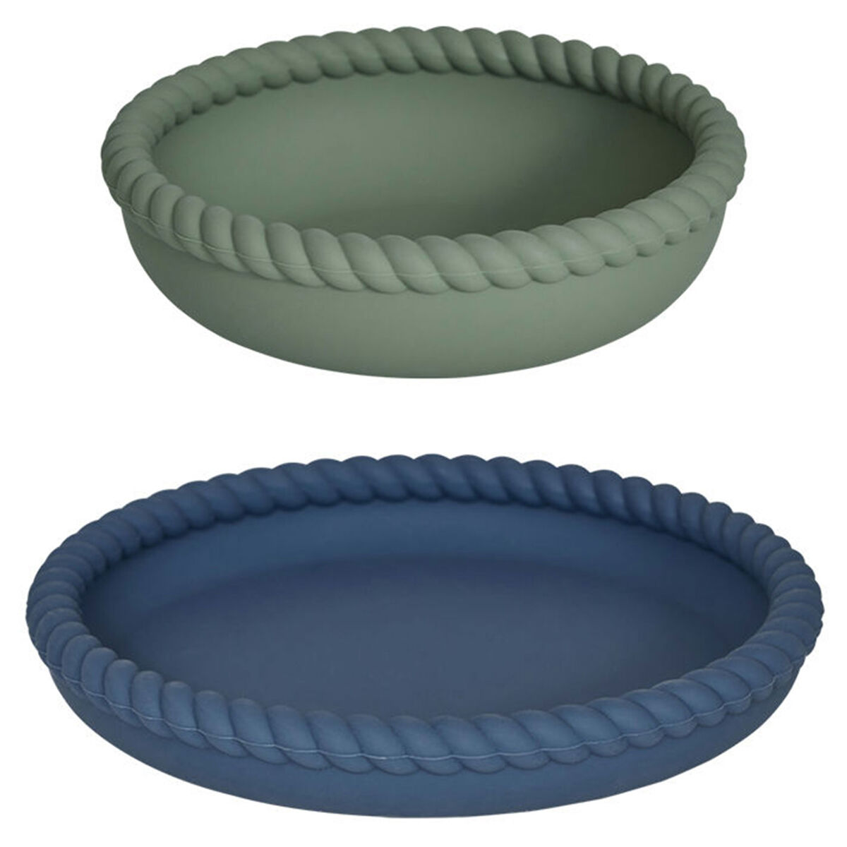 OYOY Mini Mellow barnservis, blue/olive