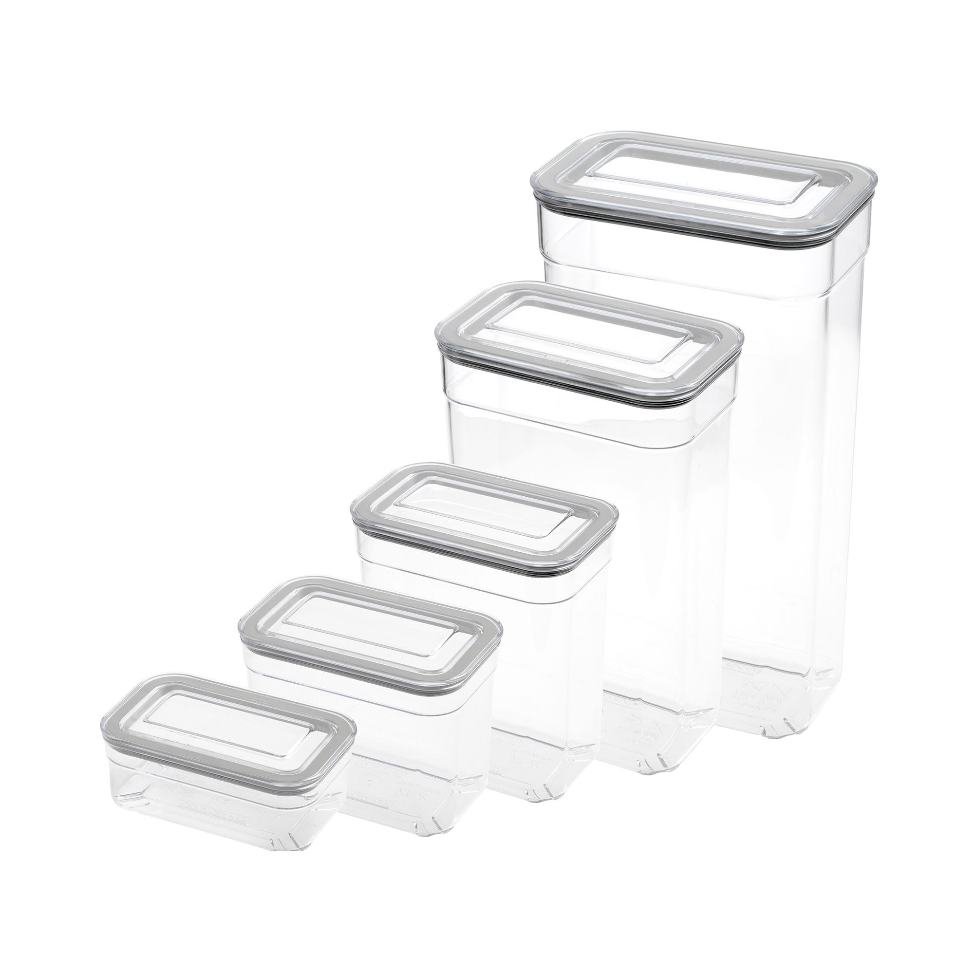 Rektangulära Förvaringsburkar 5 pack