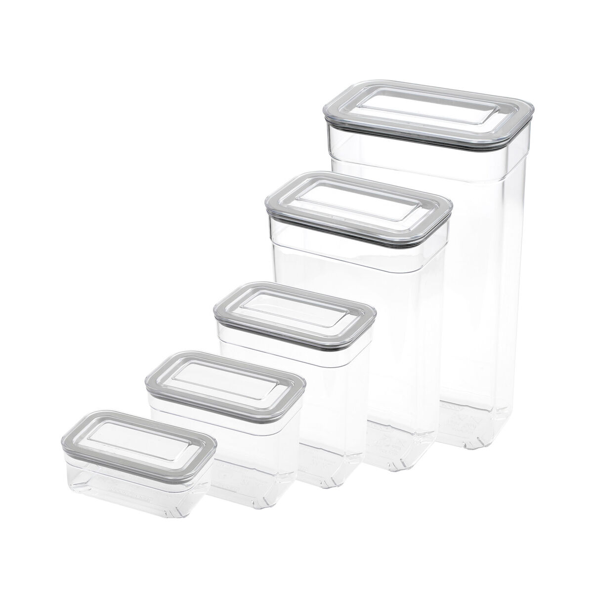 Rektangulære Oppbevaringsbokser 5-pack