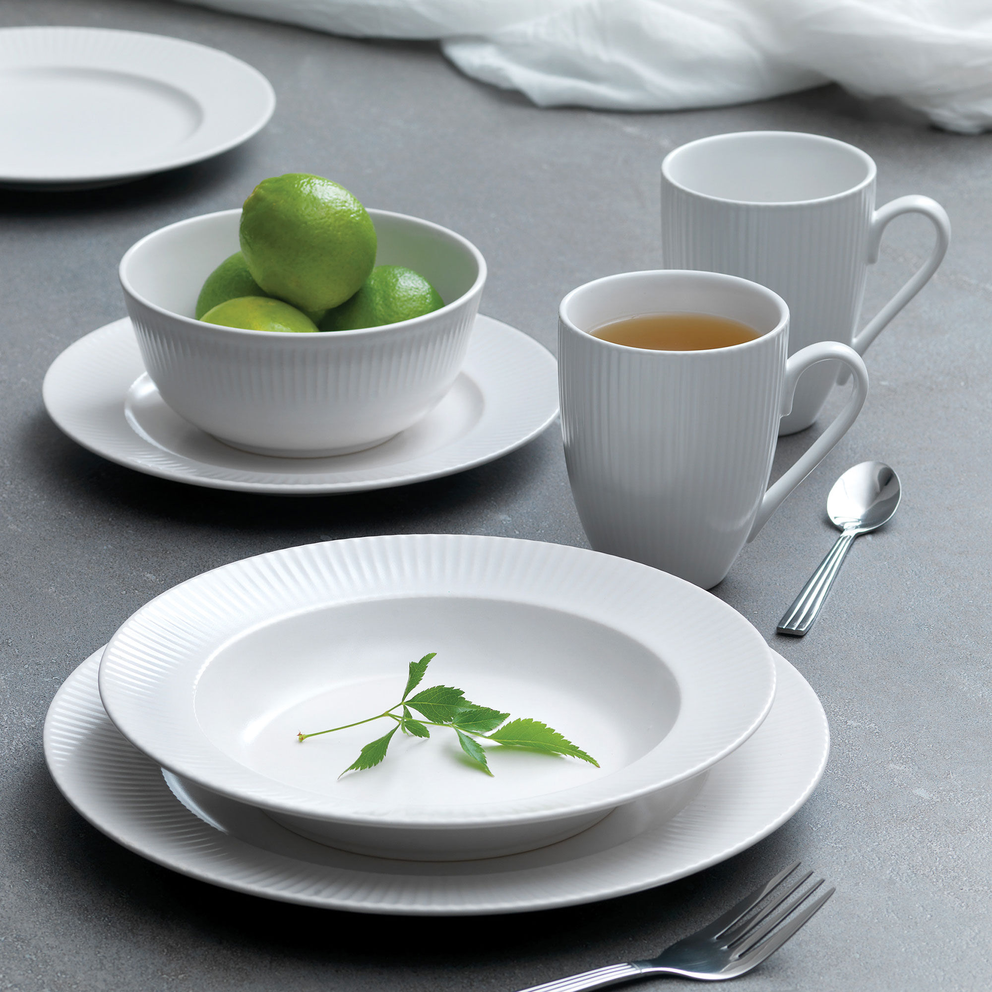 Groovy Skål 14,5 cm Vit Stengods