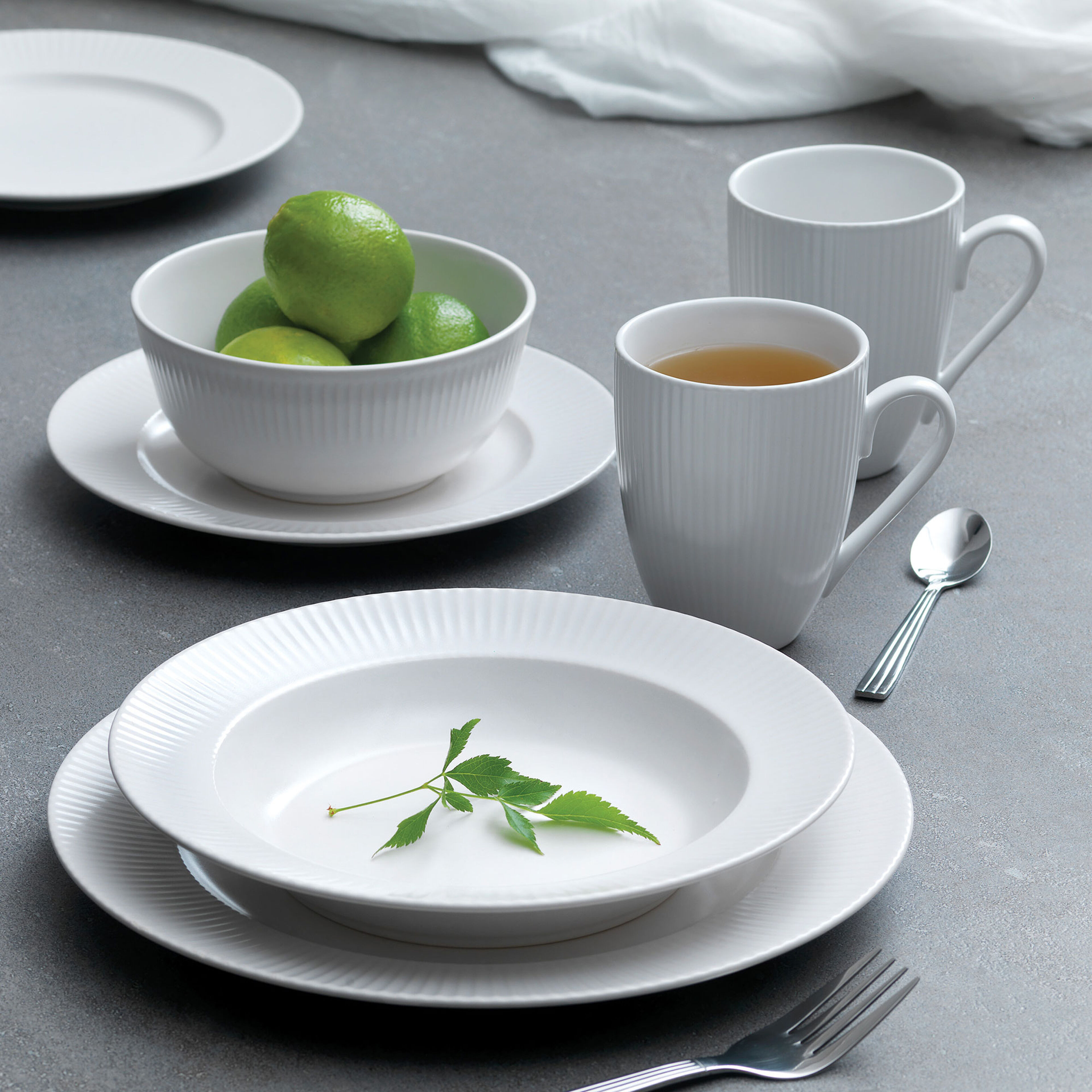 Groovy Skål 14,5 cm Vit Stengods