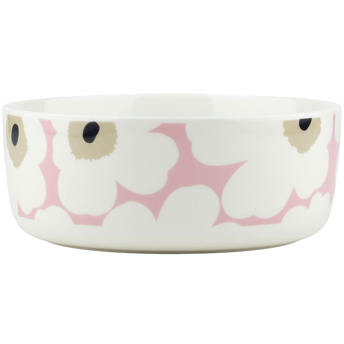 Unikko kulho 1,5 litraa, valkoinen/vaaleanpunainen/hiekka