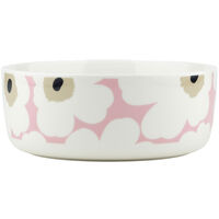 Unikko kulho 1,5 litraa, valkoinen/vaaleanpunainen/hiekka