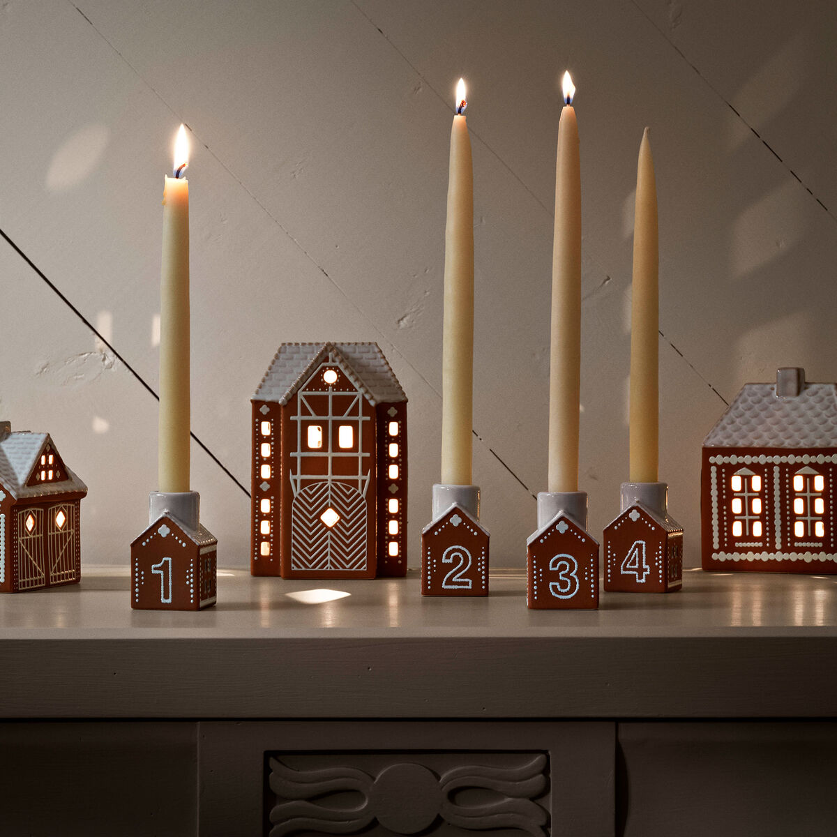 Kähler Gingerbread Adventsljusstake Brun 7,5cm