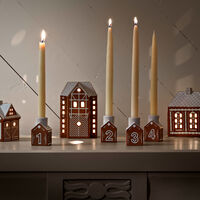 Kähler Gingerbread Adventsljusstake Brun 7,5cm