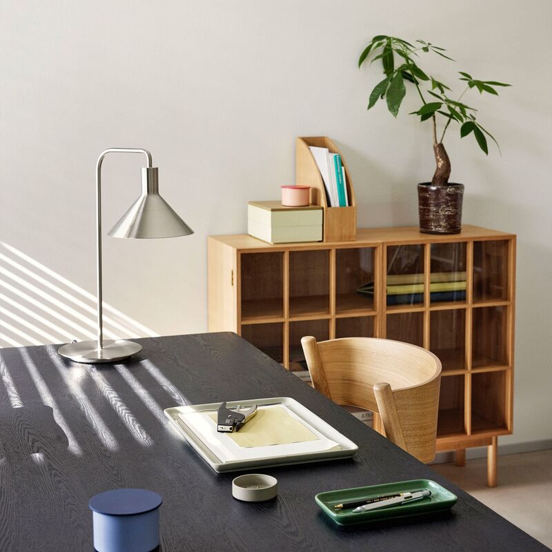 bricka 2 delar, sand/grön