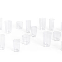 Vinkelglass 4 stk (stor), klar