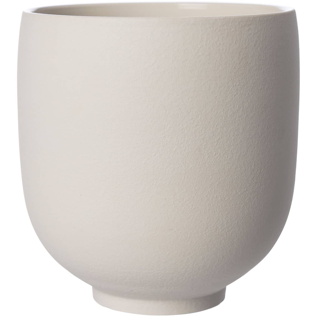 Kruka i stengods 21 cm, naturvit