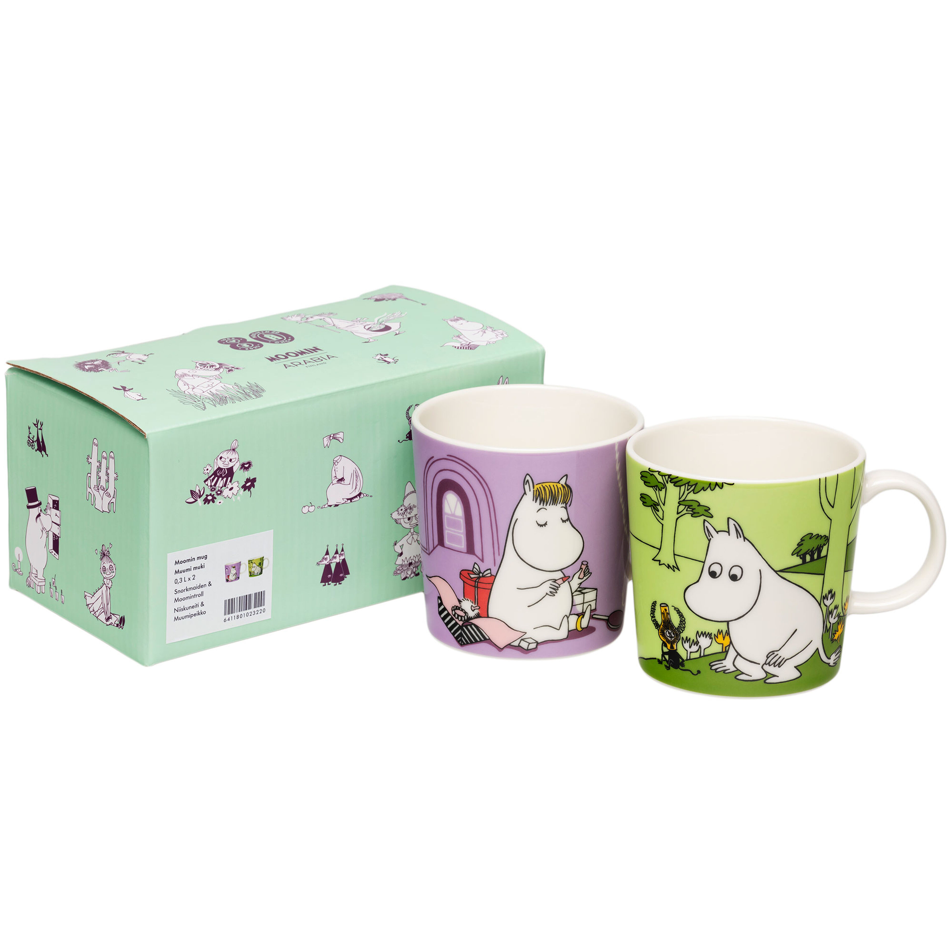 Snorkfrøken & Mummitrollet kopp 2-pakning, 0,3 liter