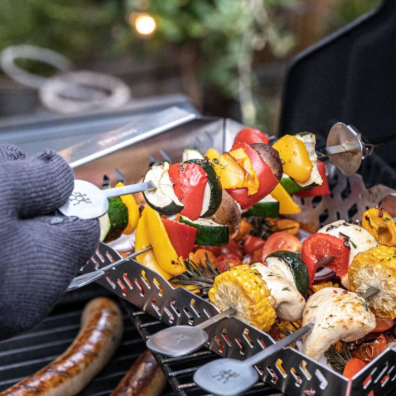 BBQ+ grillspett 5-pack, rostfritt stål