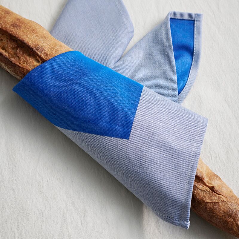 Ram serviett, blå