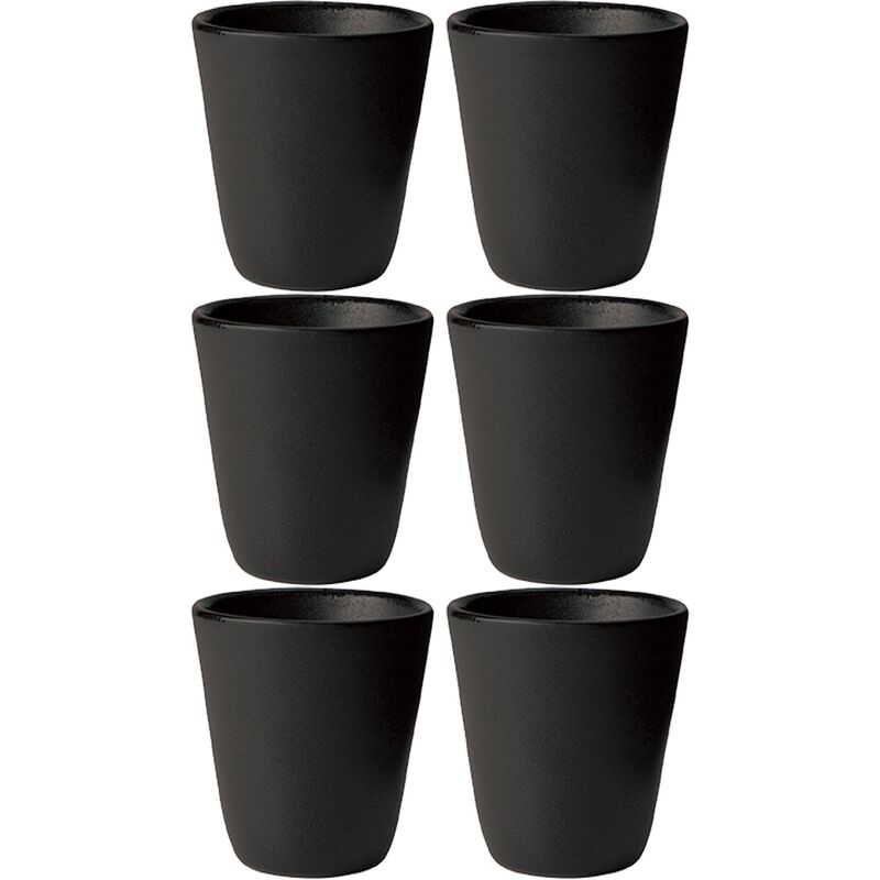 RAW krus, titanium black, 6 stk