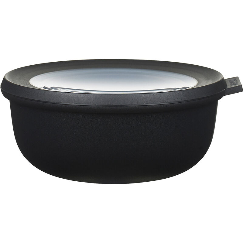 Skål med Lock Cirqula 750 ml Svart