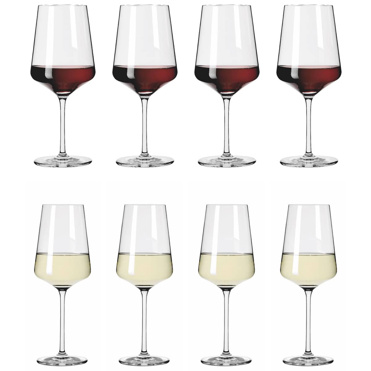 Lichtweiss rødvin/hvitvinsglass, 8-pack