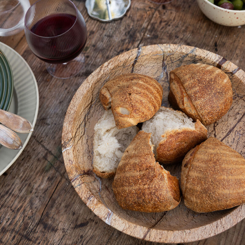 Sten serveringsskål large