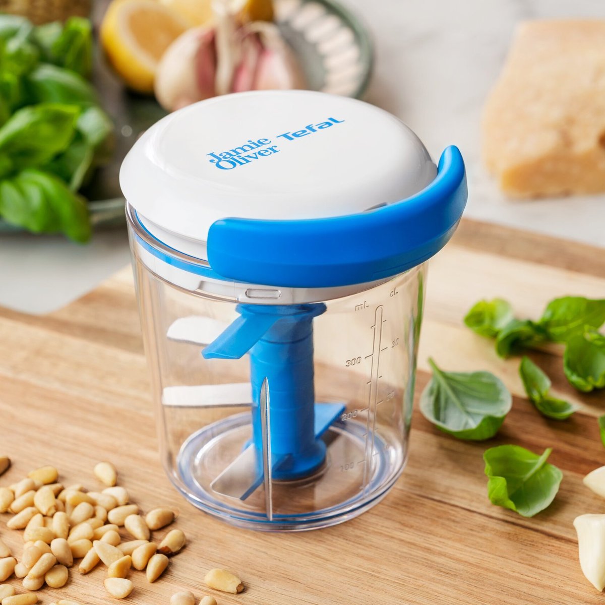 Chop & Shaker minihackare 450 ml, blå