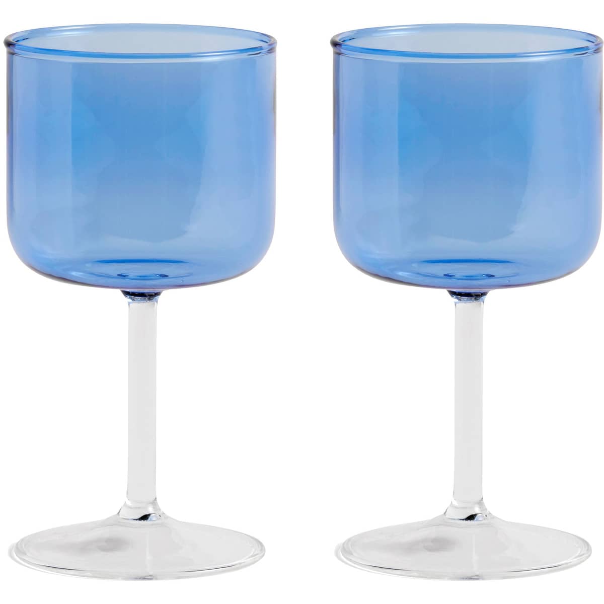 Tint viinilasit, 2 kpl, kirkas sininen