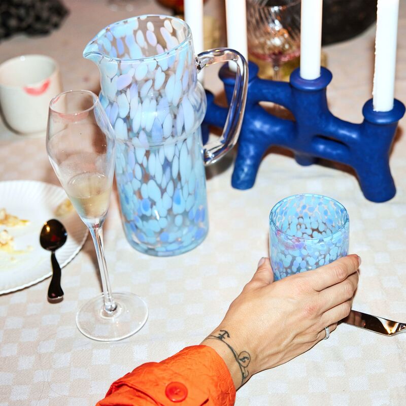 Messy juomalasi 30 cl 2-pakkaus, sininen