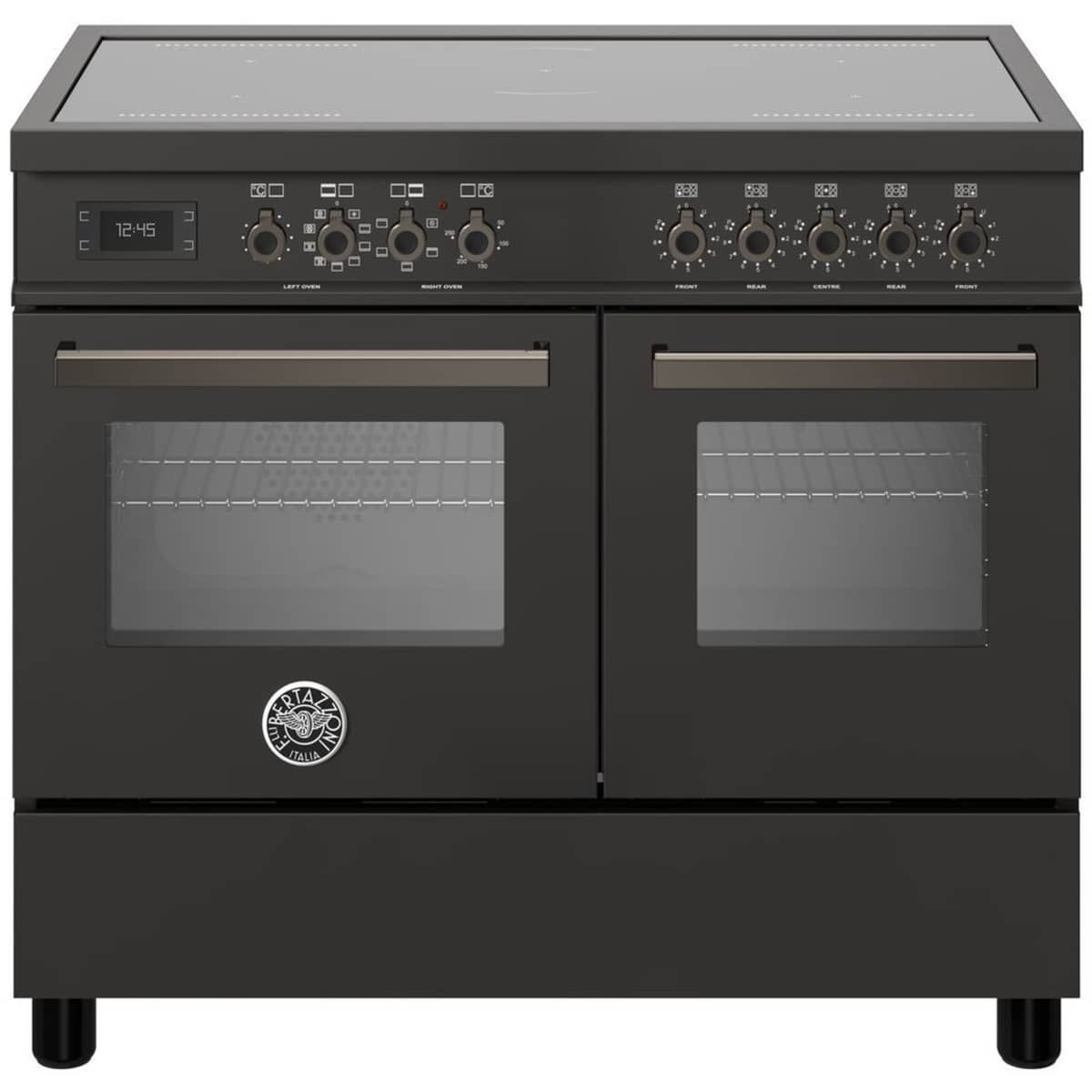 PRO105I2ECAT Professional induksjonskomfyr med dobbelovn 100 cm, Svart