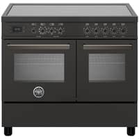PRO105I2ECAT Professional induktionsspis med dubbelugn, 100 cm, svart 